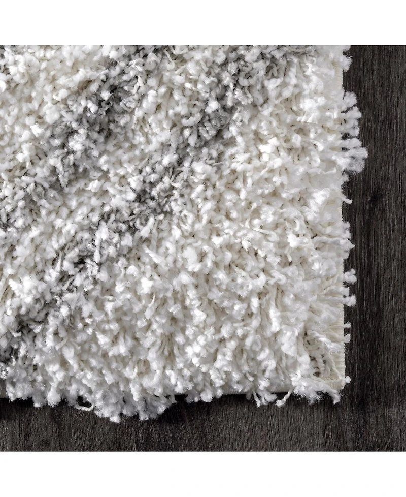 nuLoom Iola OZSG18A White 5'3" x 7'6" Area Rug