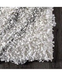 nuLoom Iola OZSG18A White 5'3" x 7'6" Area Rug