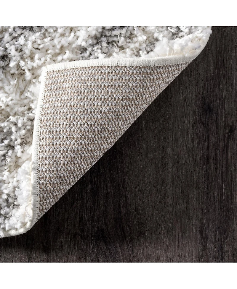 nuLoom Iola OZSG18A White 5'3" x 7'6" Area Rug