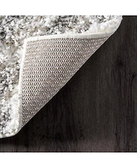 nuLoom Iola OZSG18A White 5'3" x 7'6" Area Rug