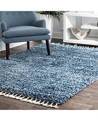 nuLoom Brooke KKEL04C Blue 5'3" x 7'7" Area Rug