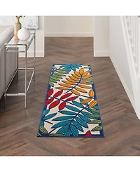 Nourison Home Aloha ALH18 Multi 2' x 6' Runner Rug