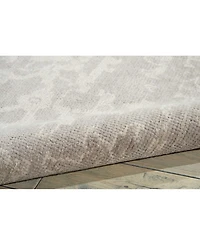 Nourison Home Elan ELN03 Silver 5'6" x 8' Area Rug