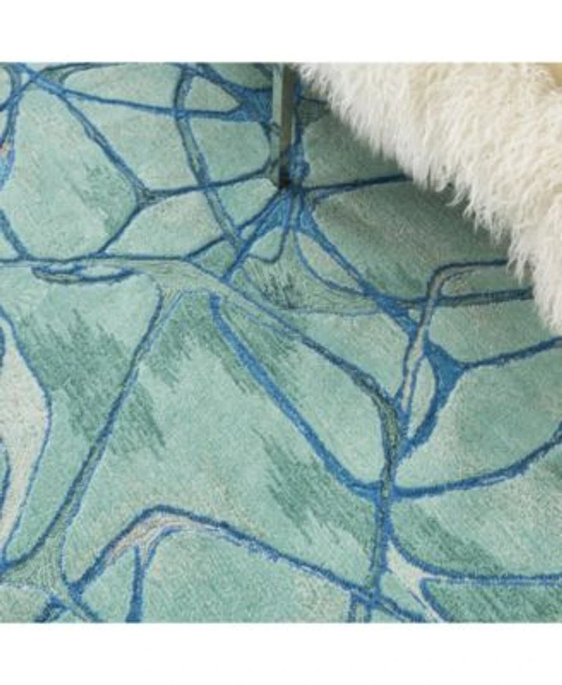 Nourison Home Symmetry Smm05 Aqua Rug