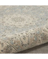 Nourison Home Living Treasures Li15 Aqua Ivory Rug