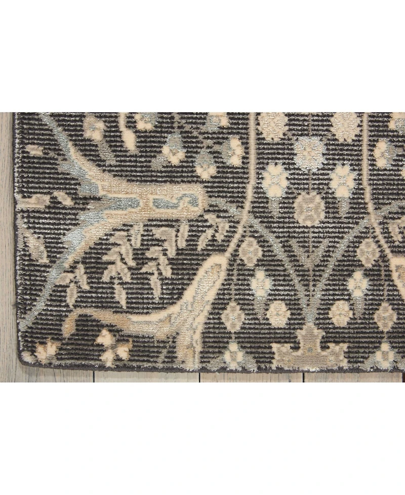 Nourison Home Luminance LUM08 Charcoal 2'3" x 8' Runner Rug
