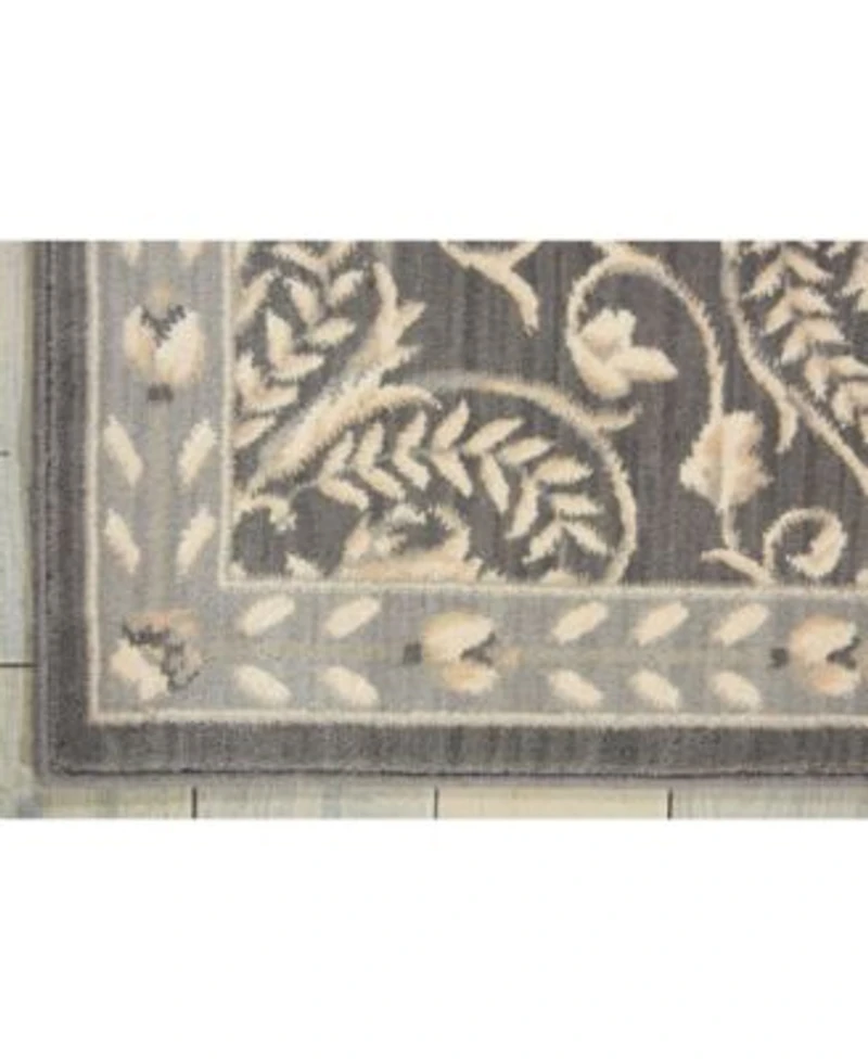 Nourison Home Riviera Ri01 Charcoal Rug