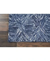 Nourison Home Interlock Lnk01 Denim Rug