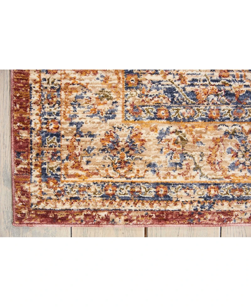 Closeout! Nourison Home Nomad NMD03 Ivory and Pink 2'3" x 8' Runner Rug