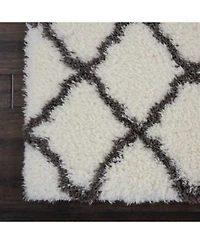 Nourison Home Luxe Shag Lxs02 Ivory Rug