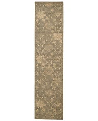 Nourison Home Silken Allure SLK11 Moss 2'5" x 10' Runner Rug