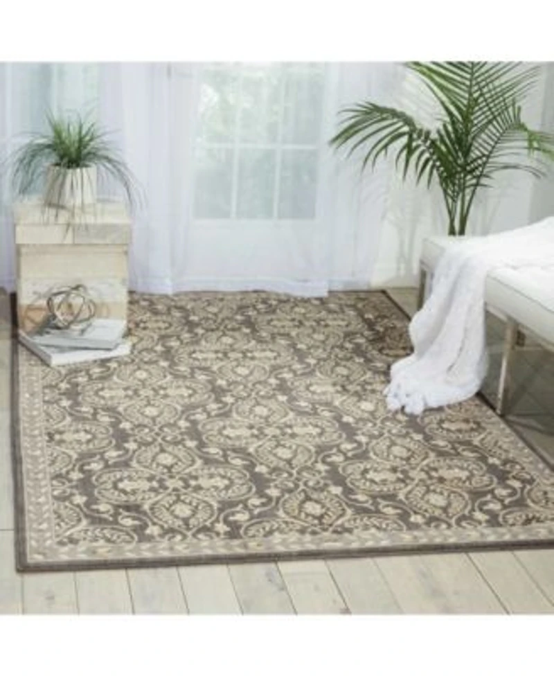 Nourison Home Riviera Ri01 Charcoal Rug