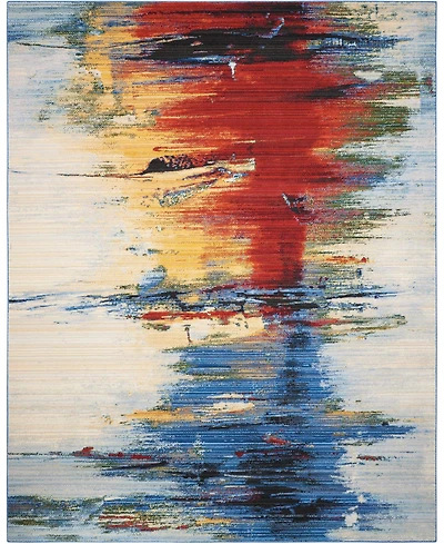 Nourison Home Chroma CRM05 Crimson 7'9" x 9'9" Area Rug