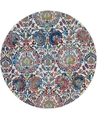 Nourison Home Ankara Global Anr06 Ivory Blue Rug