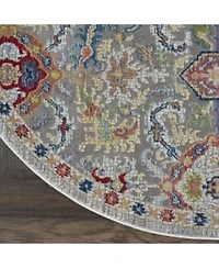 Nourison Home Ankara Global Anr12 Gray Multi Rug