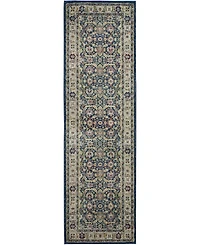 Nourison Home Ankara Global ANR13 Navy and Multi 2' x 6' Runner Rug