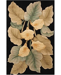 Nourison Home Tropics TS08 Black 7'6" x 9'6" Area Rug