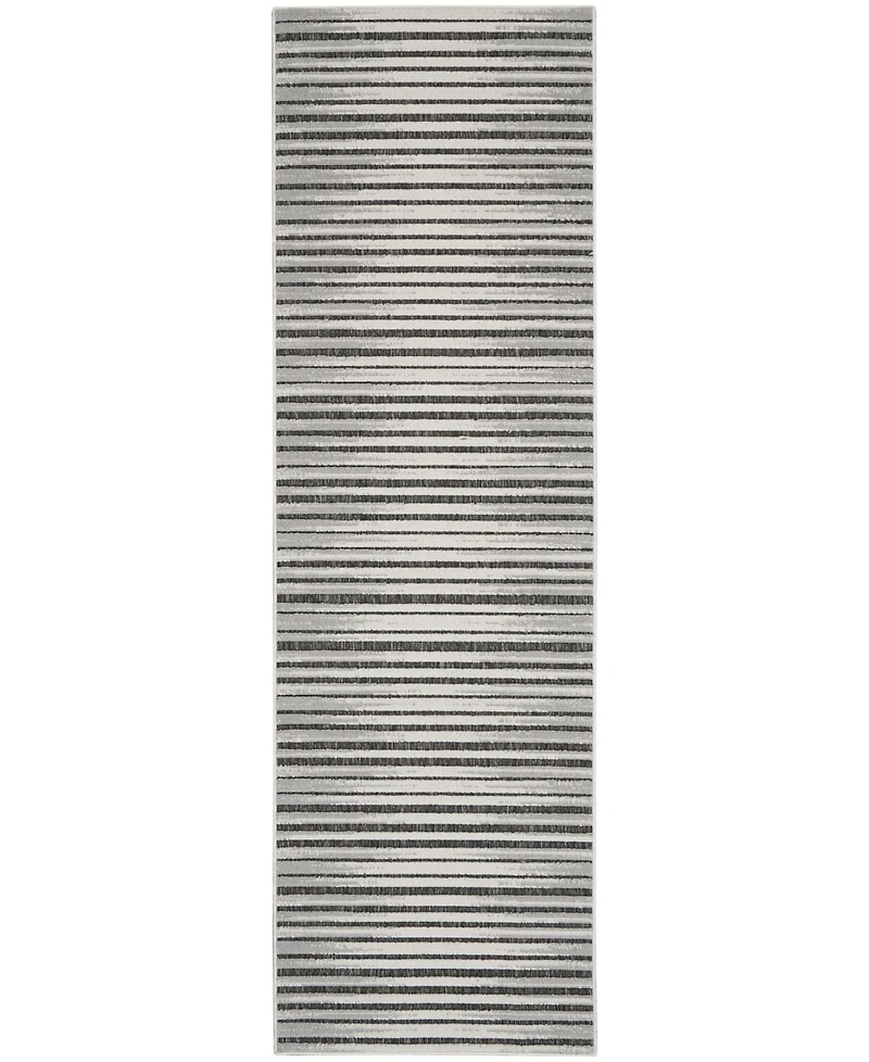 Nourison Home Key Largo KLG01 Onyx 2'2" x 7'6" Runner Rug