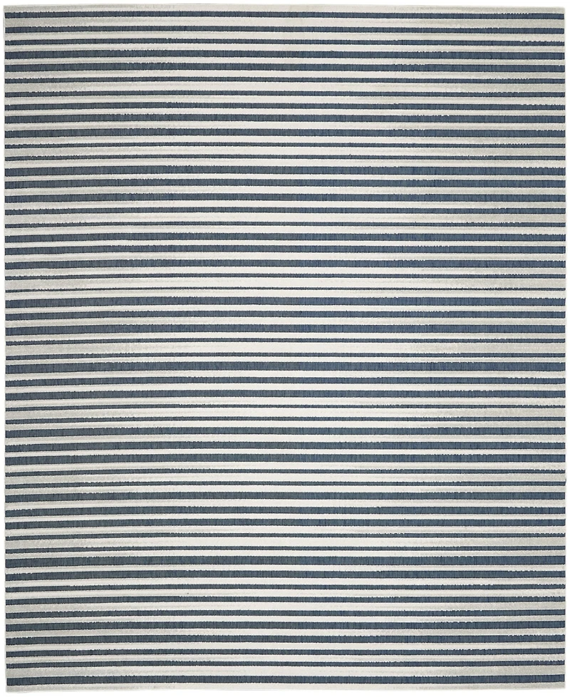 Nourison Home Key Largo KLG01 Blue 8'10" x 11'10" Outdoor Area Rug