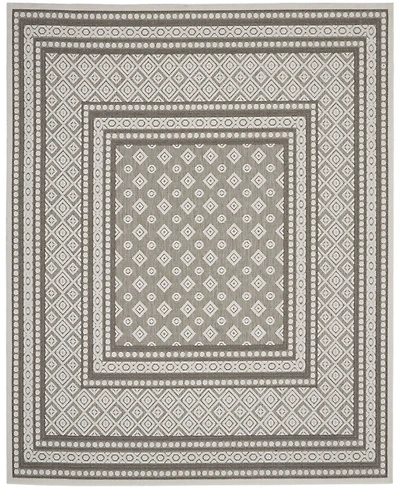 Nourison Home Key Largo KLG02 Silver 7'10" x 9'10" Outdoor Area Rug