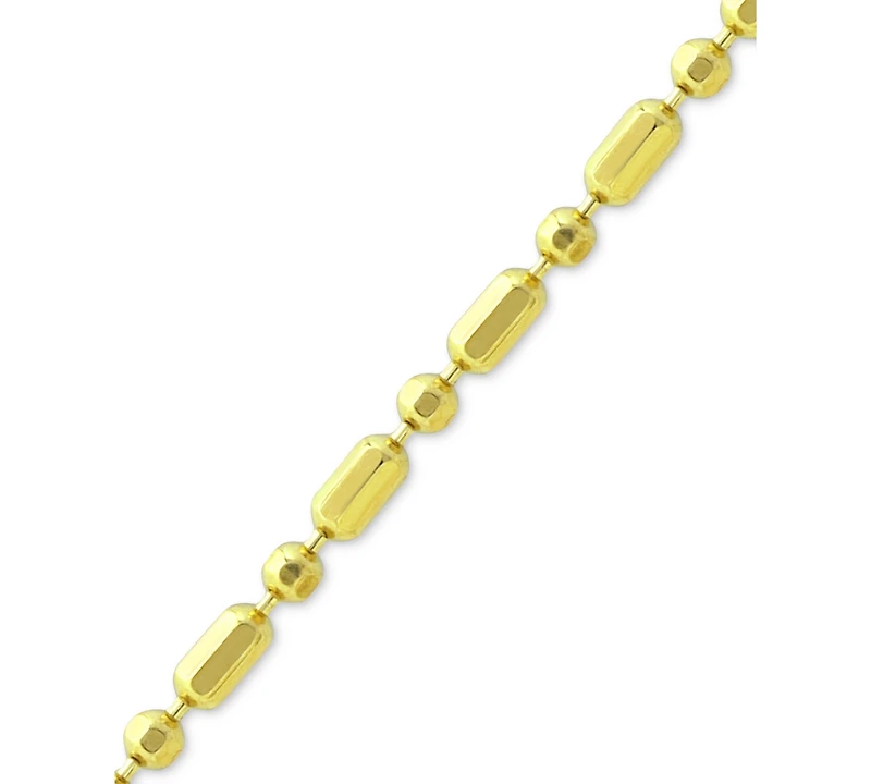 Giani Bernini Dot Dash Link Ankle Bracelet 18k Gold-Plated Sterling Silver & Silver, Created for Macy's