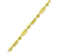 Giani Bernini Dot Dash Link Ankle Bracelet 18k Gold-Plated Sterling Silver & Silver, Created for Macy's