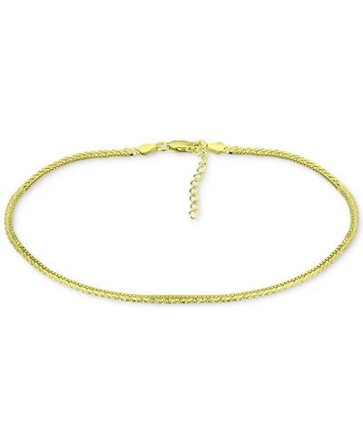 Giani Bernini Double Row Ankle Bracelet, Created for Macy's