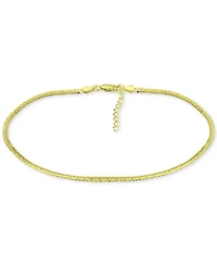 Giani Bernini Double Row Ankle Bracelet, Created for Macy's