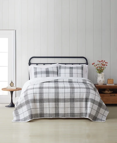 Cottage Classics Plaid 3-Piece Quilt Set