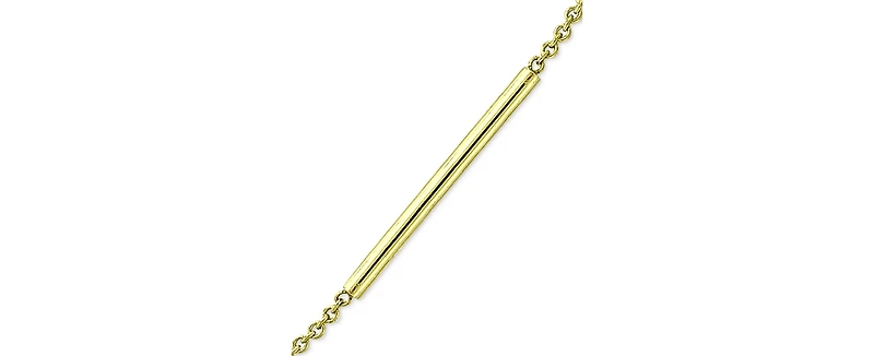 Giani Bernini Polished Bar Ankle Bracelet 18k Gold-Plated Sterling Silver & Silver, Created for Macy's