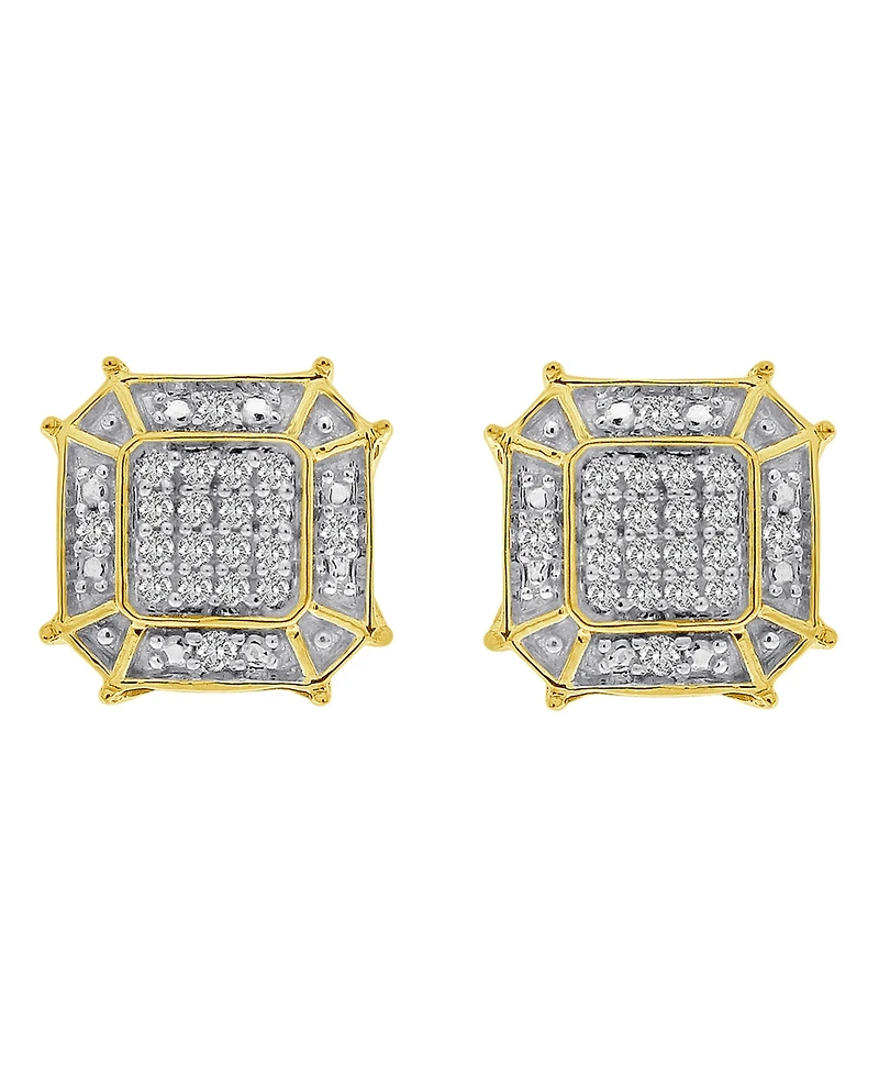 Men's Diamond (1/6 ct.t.w.) Earring in 10K Yellow Gold