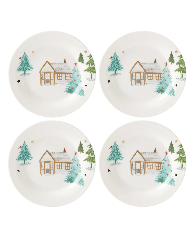 Lenox Balsam Lane Tidbit Plates, Set of 4