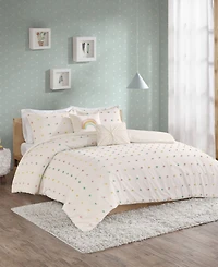 Intelligent Design Callie Pom Pom 4-Pc. Duvet Cover Set, Twin/Twin Xl