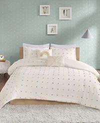 Intelligent Design Callie Pom Pom 5-Pc. Duvet Cover Set, Full/Queen