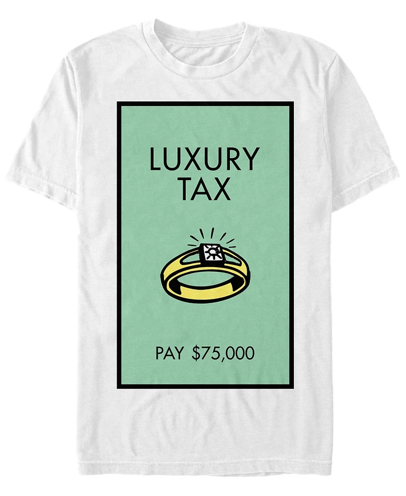 Monopoly Men's Luxury Tax Pay Short Sleeve T-Shirt
