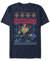 Monopoly Men's Christmas Style Short Sleeve T-Shirt