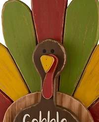 Glitzhome Thanksgiving Turkey Standing Decor