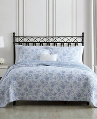 Laura Ashley Walled Garden Reversible 2 Piece Quilt Set, Twin