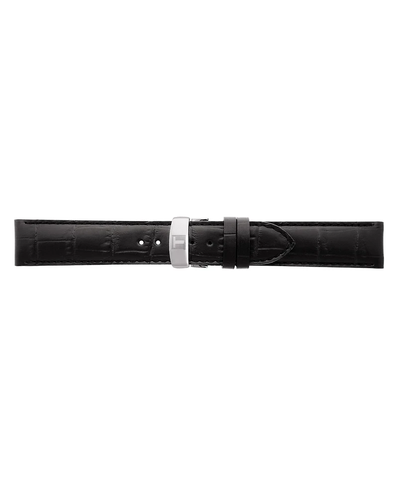 Tissot Men's Swiss Automatic T-Classic Le Locle Powermatic 80 Black Leather Strap Watch 39.3mm