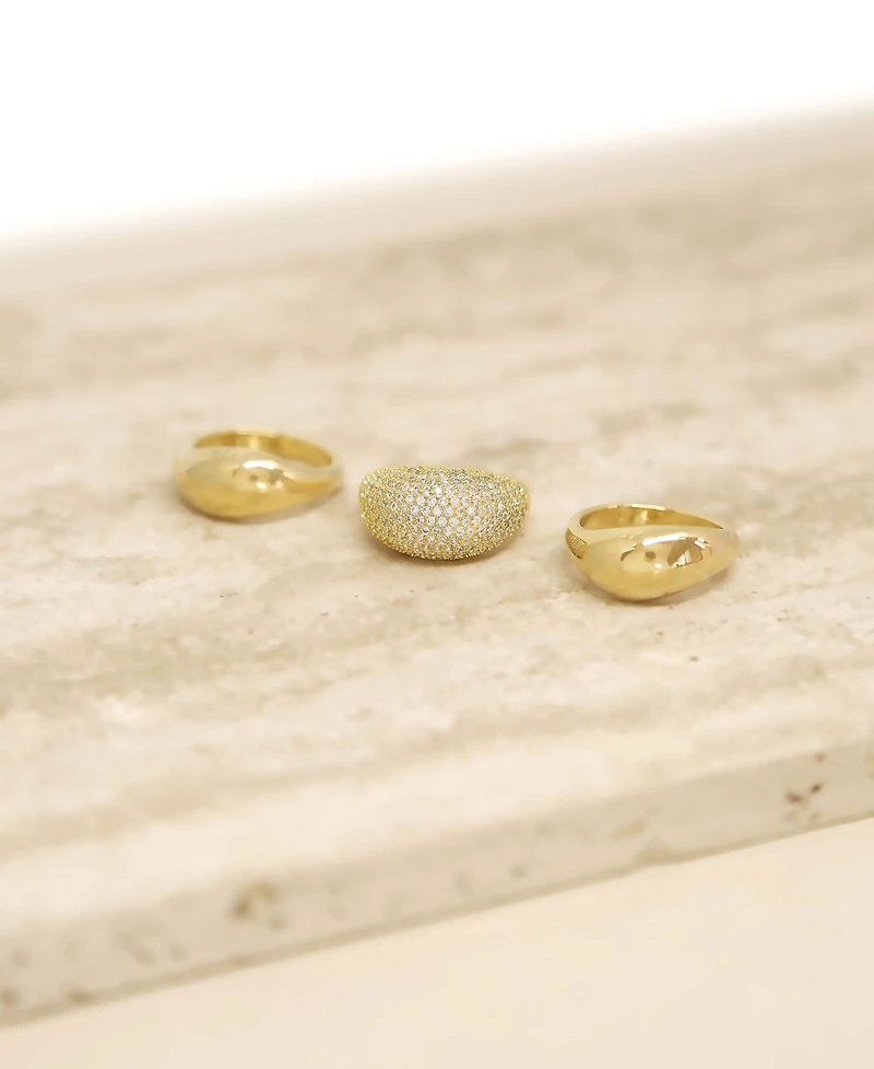 Ettika 18K Gold Timeless Glamour Ring Set