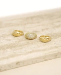 Ettika 18K Gold Timeless Glamour Ring Set