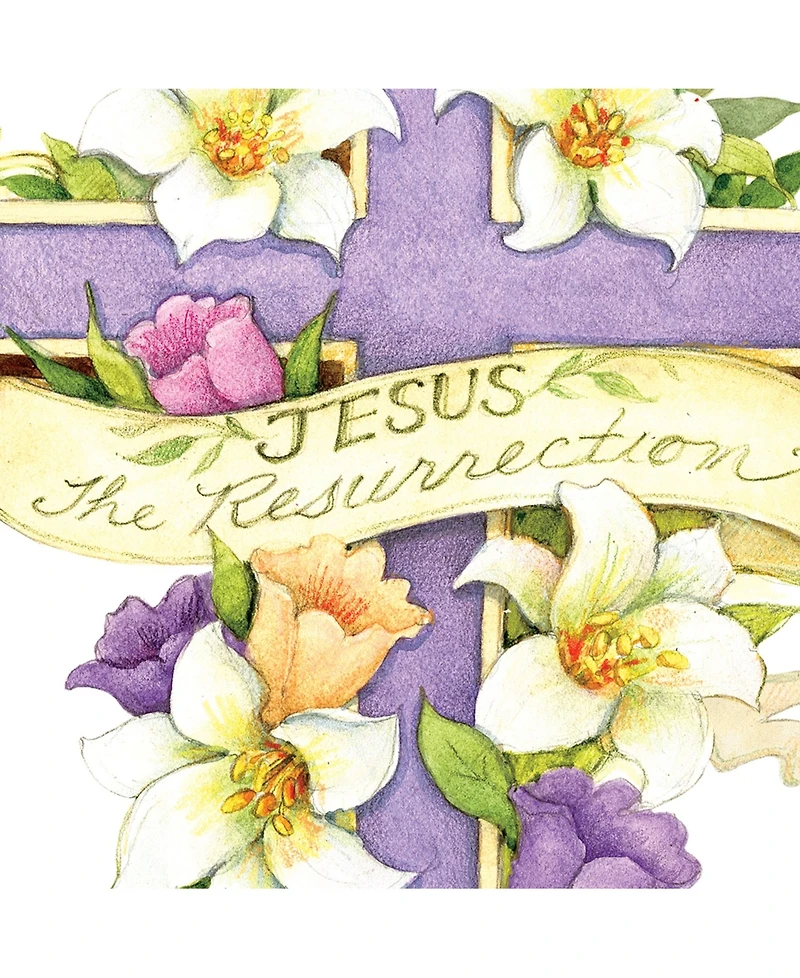 Designocracy by Susan Winget Easter Cross He is Risen Wall and Door Decor