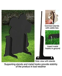 Designocracy by Susan Winget Dark Night Presents Santa Outdoor, Wall and Lawn Decor
