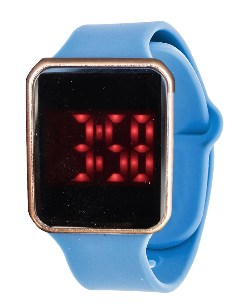 Ztech Unisex Led Touch Watch and Wireless Headphones with Portable Charging Case Set