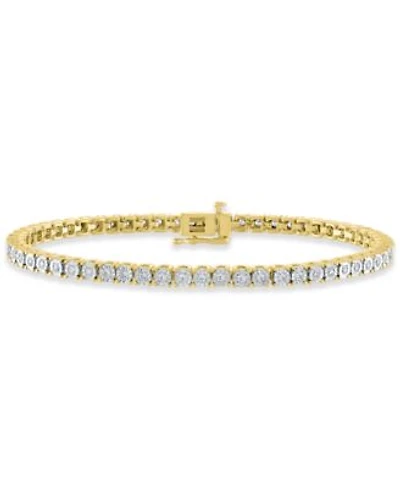 Diamond Tennis Bracelet 1 2 Ct. T.W. 1 Ct. T.W. In Sterling Silver 14k Gold Plated Sterling Silver Or 14k Rose Gold Plated Sterling Silver