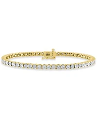 Diamond Tennis Bracelet 1 2 Ct. T.W. 1 Ct. T.W. In Sterling Silver 14k Gold Plated Sterling Silver Or 14k Rose Gold Plated Sterling Silver