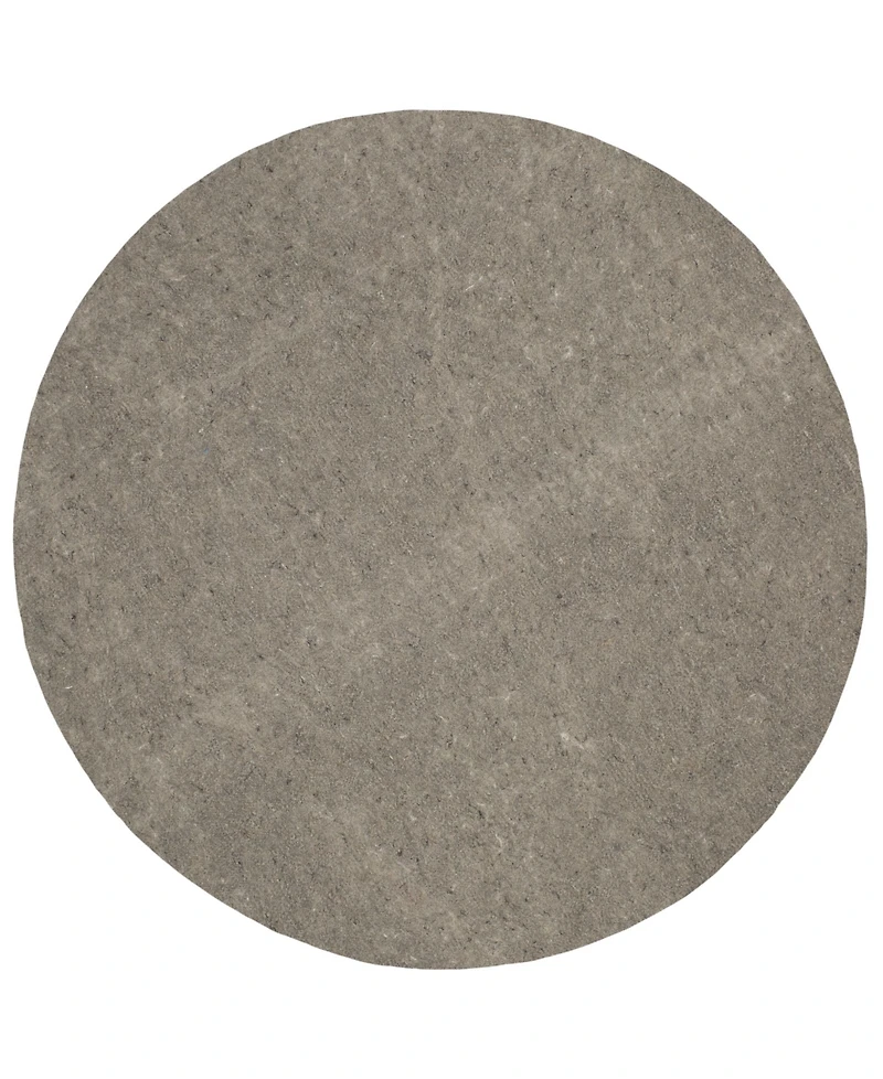 Karastan All Pet Reversible Pet Proof Gray 8' x 8' Round Rug Pad