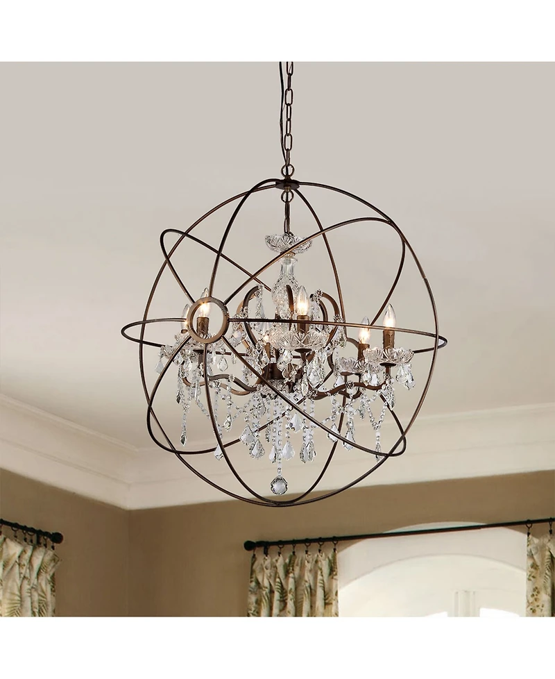 Home Accessories Planetshaker 32" 6-Light Indoor Chandelier with Light Kit