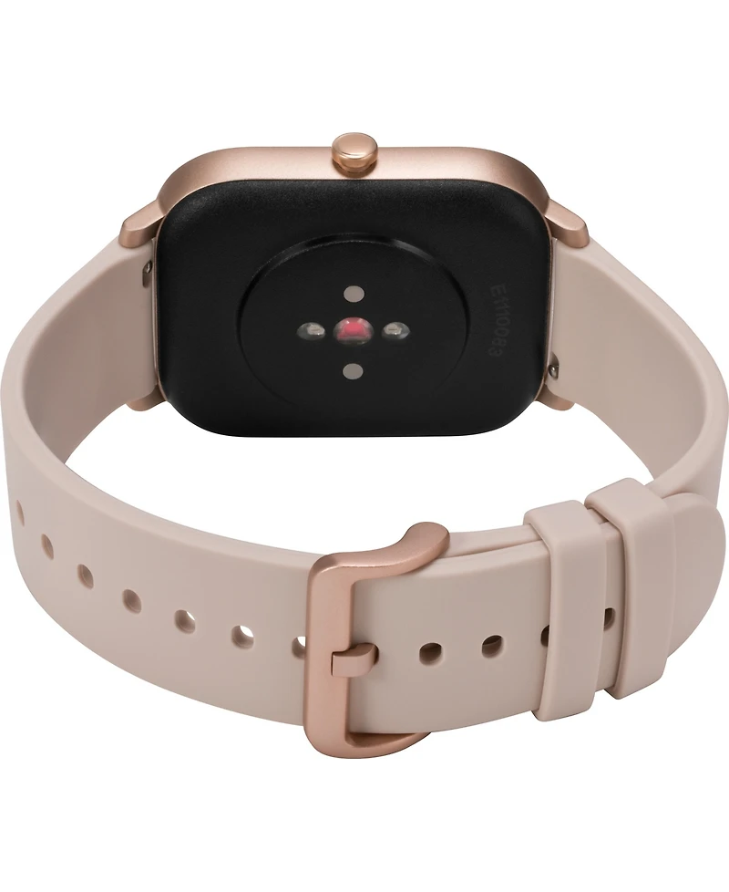 Timex Unisex Metropolitan S Blush Silicone Strap Amoled Touchscreen Smart Watch with Gps Heart Rate 36mm