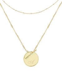brook & york 14K Gold Plated Grace Initial Layering Necklace Set